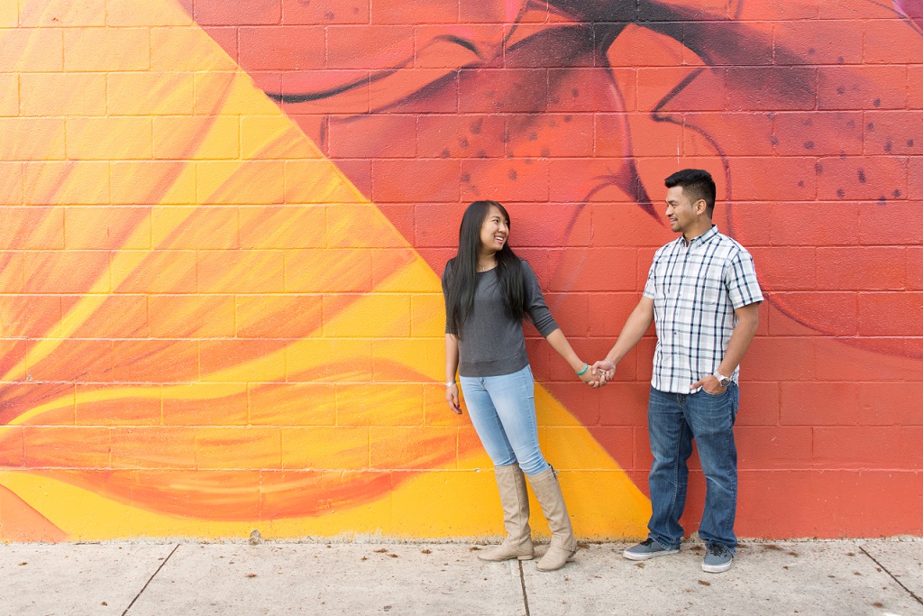 Street art couple's session in Denver's RiNo neighborhood
