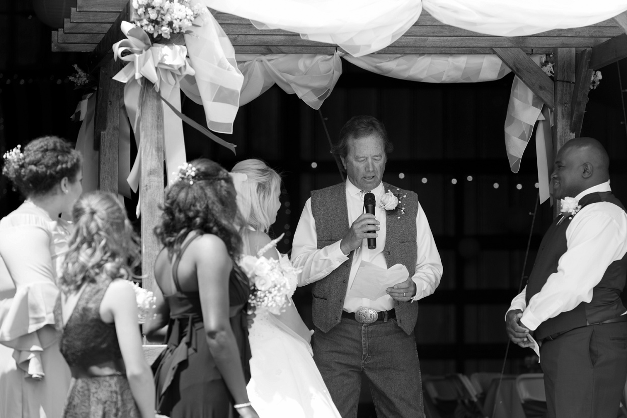 Photo journalistic wedding photography, Colorado farm wedding