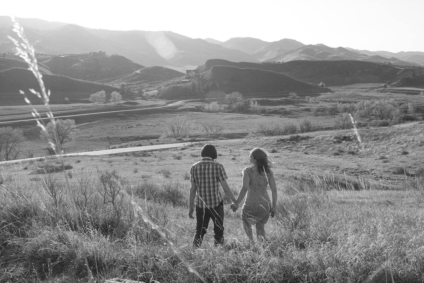 Reservoir Ridge Fort Collins view, engagement photography