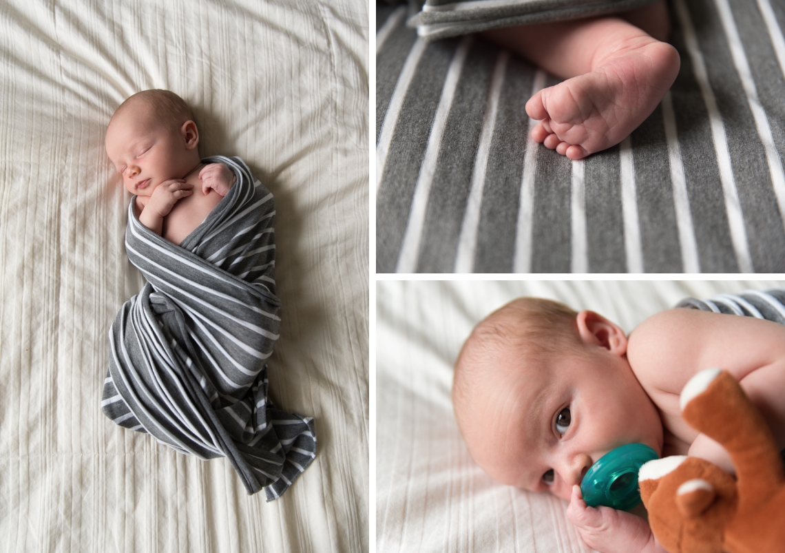 Newborn boy lifestyle photography