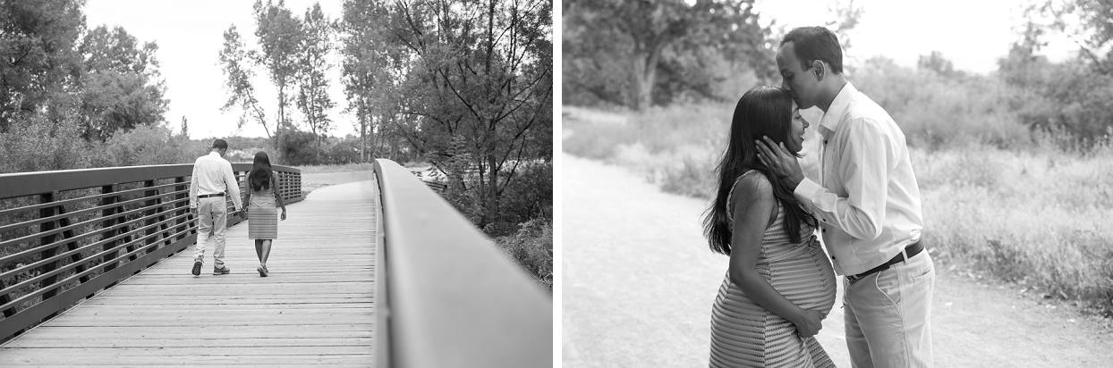 Black and white  maternity photos on a bride in Longmont Colorado 